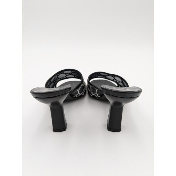 Gucci Demi Rhinestone Mesh Mule Sandals Nero Women's size US8.5 EU38.5 - Picture 10 of 16